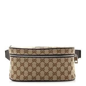 Gucci Dollar Calfskin Waist Pouch Beige #230943G84B
